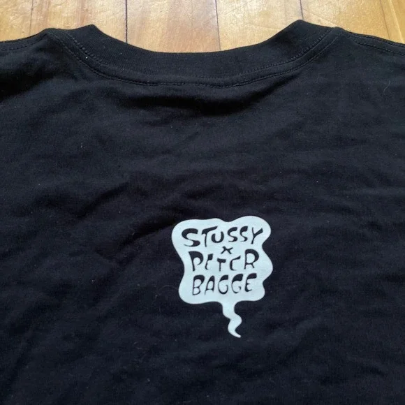 Rare Stussy x Peter Bagge 2009 Fresh Gear T-Shirt Mens Medium Black Streetwear - Picture 5 of 7
